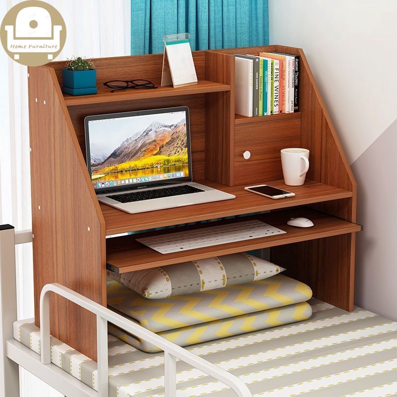 bunk bed with bookcase