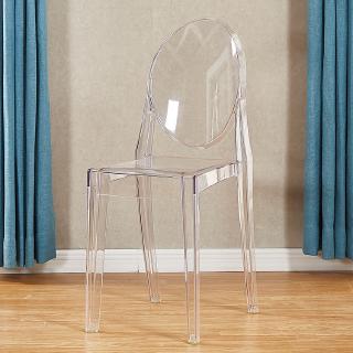 Transparent Chair Acrylic Nordic Plastic Crystal Chair Glass Hotel Net Red Makeup Ghost Chair ...