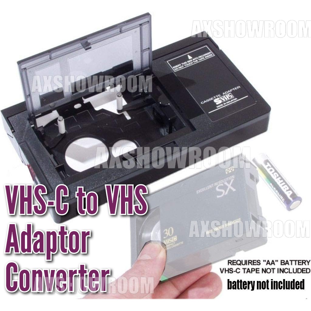 VHSC VHSC to VHS adapter. Battery operated Shopee Singapore