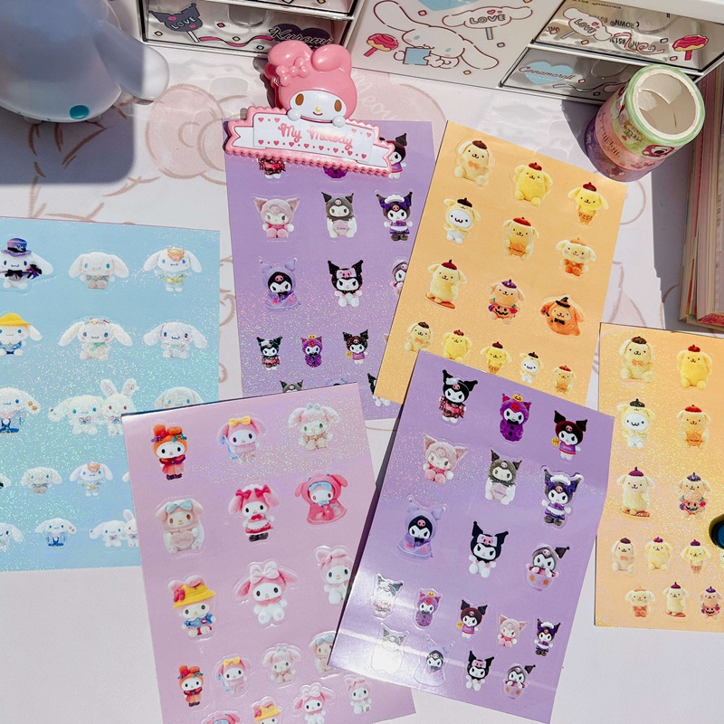 Steve Cute Sanrio Stickers Cartoon Kulomi Journal Bujo Decorative ...