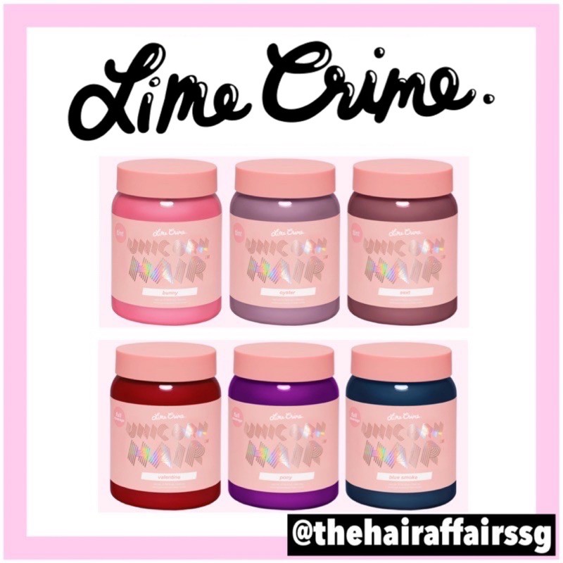 ï¸  Lime Crime ï¸ Unicorn Hair Semi Permanent Hair Dye | Shopee Singapore