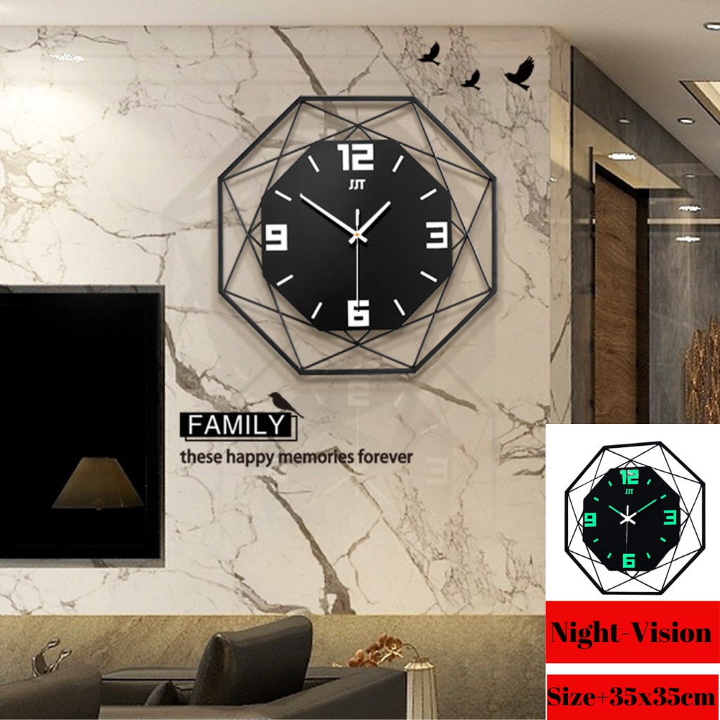 輸入市場オンラインストアWall Clocks European Charts Room Quartz Clock Silent Art