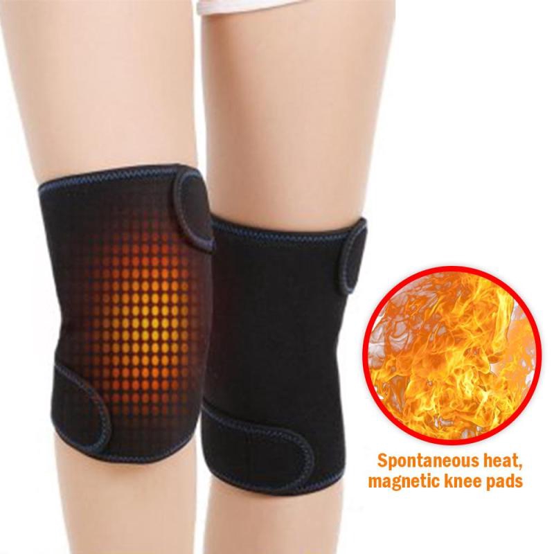 2PCS Tourmaline Self-Heating Knee Pads Infrared Magnetic Therapy ...