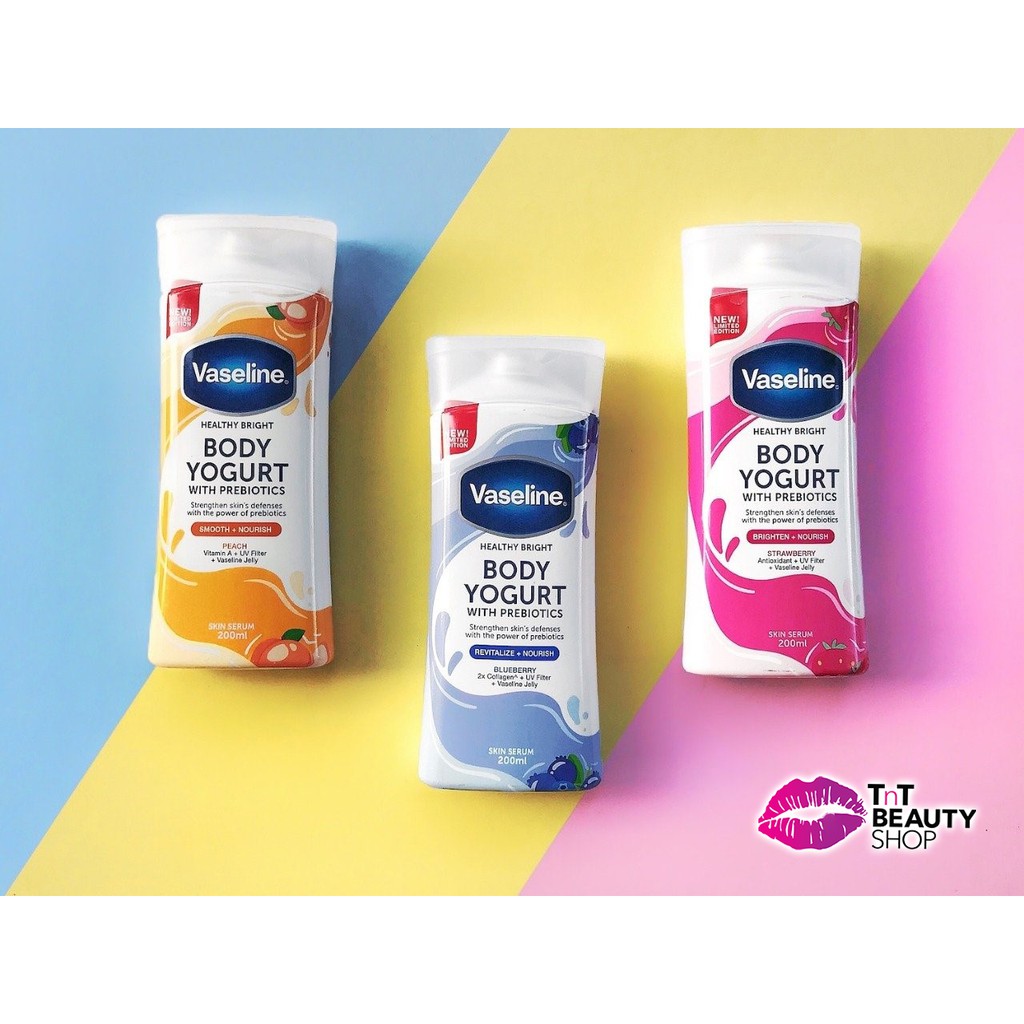 Vaseline Body Yogurt Body Lotion Body Lotion Yogurt Peach Blueberry Strawberry Singapore