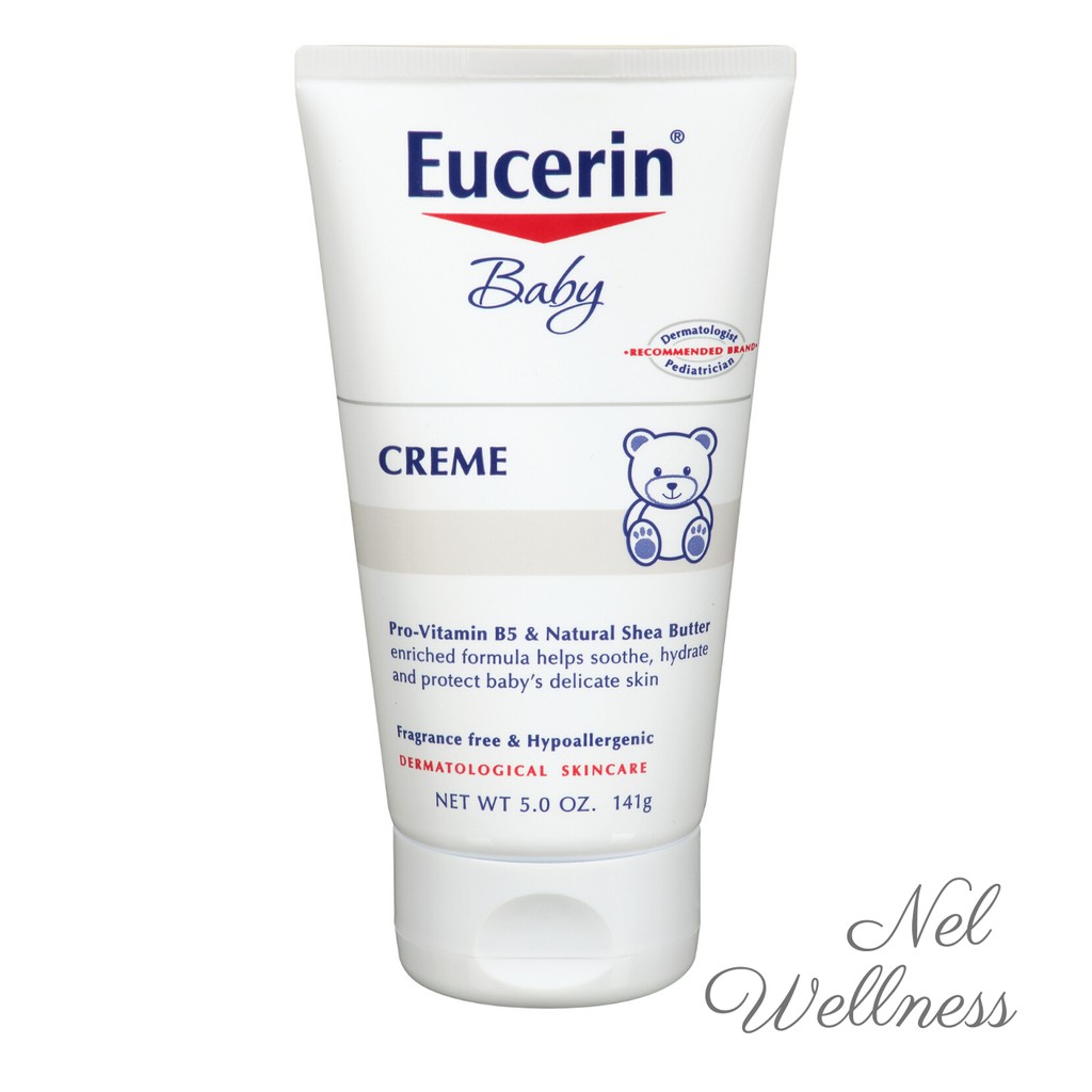 With Vitamin B5 Shea Butter Eucerin Baby Creme 5oz 141g Moisturizer Skincare Cream Lotion Moisturiser Shopee Singapore