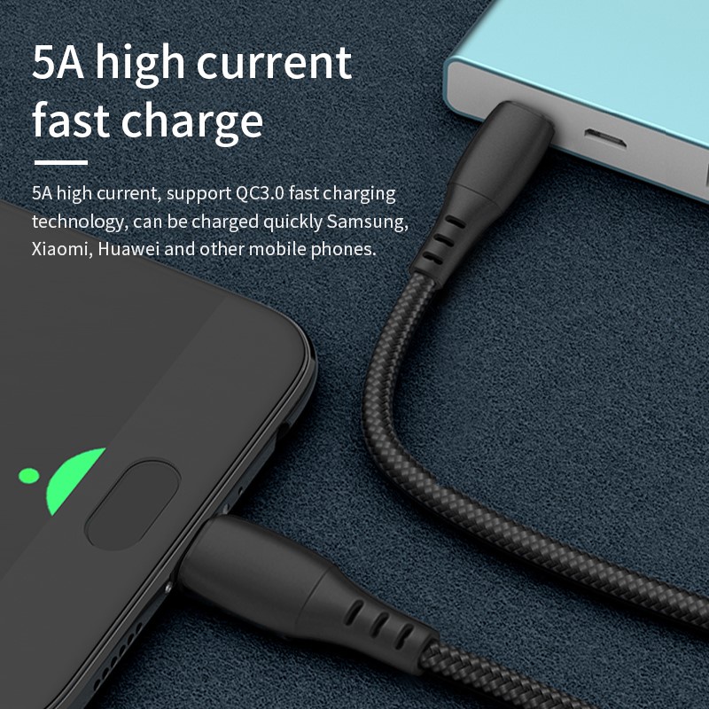 EKOL 100W Type-C to Type-C Data/Charging Cable
