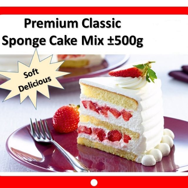 Vanilla Sponge Cake Premix Flour Tepung Kek Span Vanilla Baking Shopee Singapore