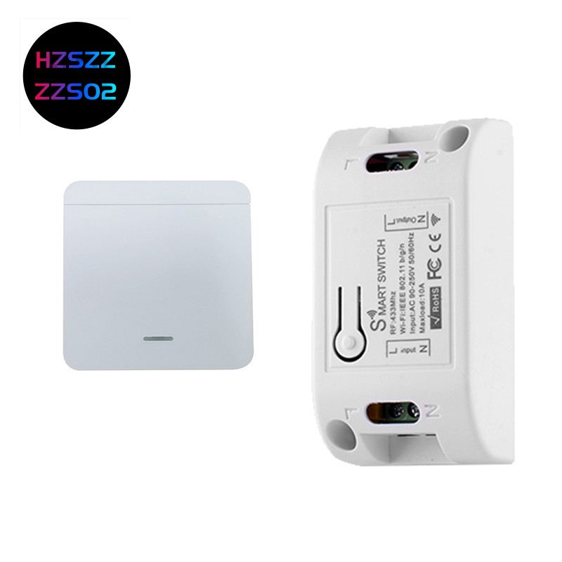 Wifi Wireless 433mhz Rf Relay Receiver Smart Home Light Switch Module Wall Lamp Remote Control Switches Shopee Singapore