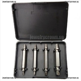 [Jewelry] 4 Pieces Kit Double Side Damaged Screw Extractor Out Remover Bolt Stud Tool [Crownsg] #7