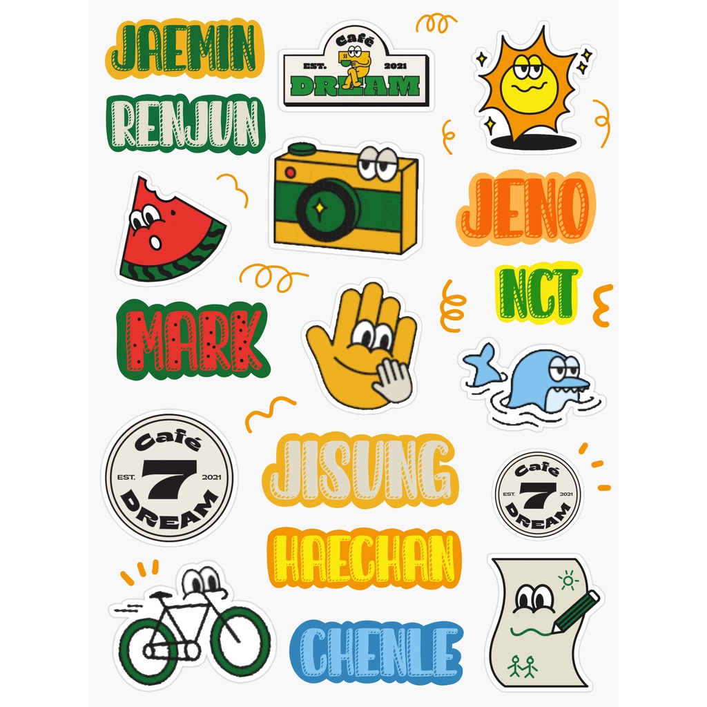 dream unofficial yes hotsauce nct dream catcher sticker 7 dream unofficial shopee singapore