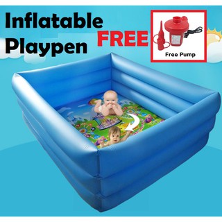 inflatable pool baby playpen