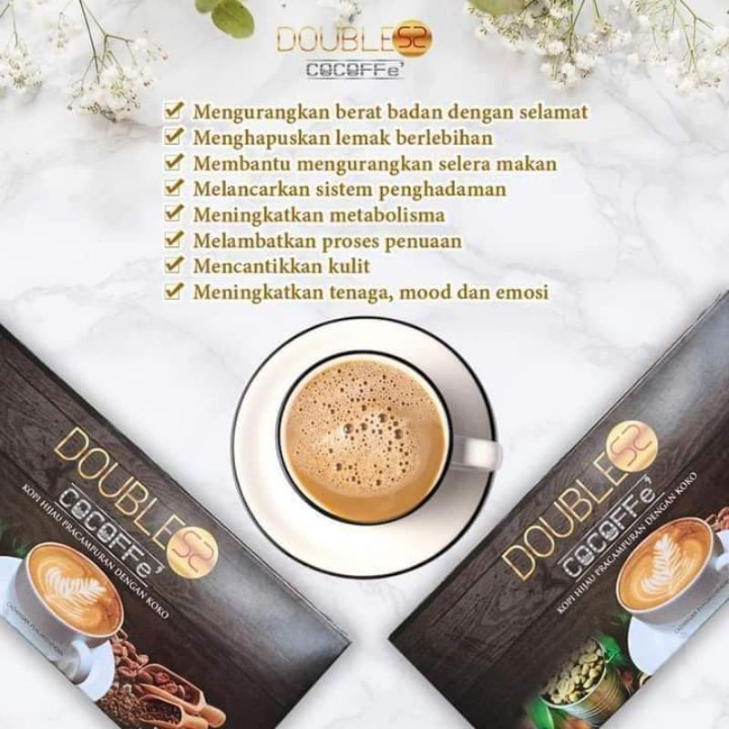 Shop Malaysia Doublesscocoffe Ready Stock Detox Double S2 Ss Cocoffe Coffee Green Precampure Coffee With Koko Shopee Singapore