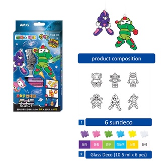 KOREA [Amos Glass-deco MINI] Best Collection, window dettached painting sticker or hangable accessary #2