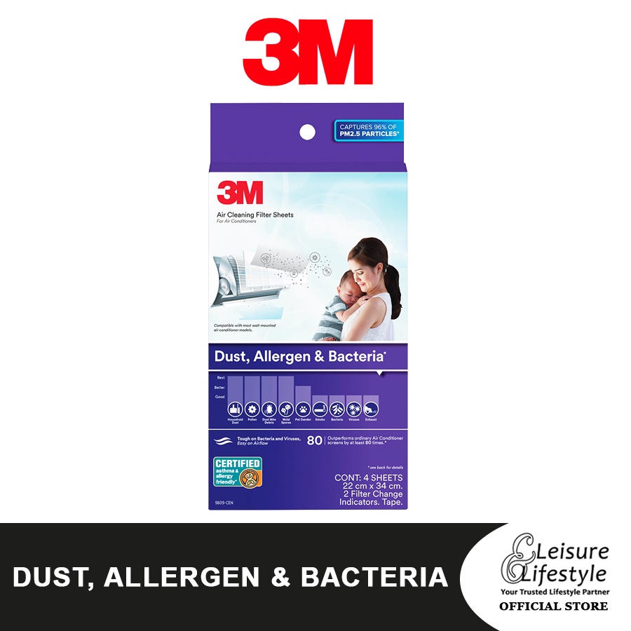 3M Filtrete Aircon Cleaning Filter Sheet (Dust / Pollen &amp; Allergen ...