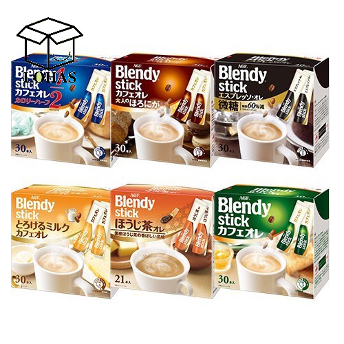 RENEWED Blendy Stick Japan AGF Instant Coffee Cafe Stick Matcha Tea Au ...