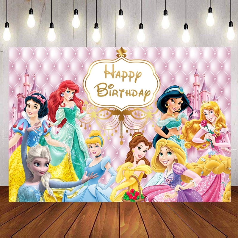 X 2 PERSONALISED FROZEN BELLE TANGLED BIRTHDAY PARTY BANNERS NAME  DECORATION 