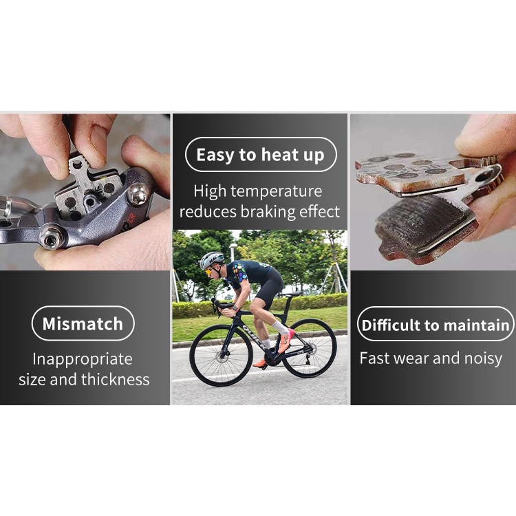 BLOOKE Bicycle Disc Resin Brake Pad Bike Mechanical Hydraulic for M355 445  MT200 NUTT ZOOM HB100 SRAM BB5 BB7 MTB Road Caliper mtb brake pad road bike  brake pad | Shopee Singapore