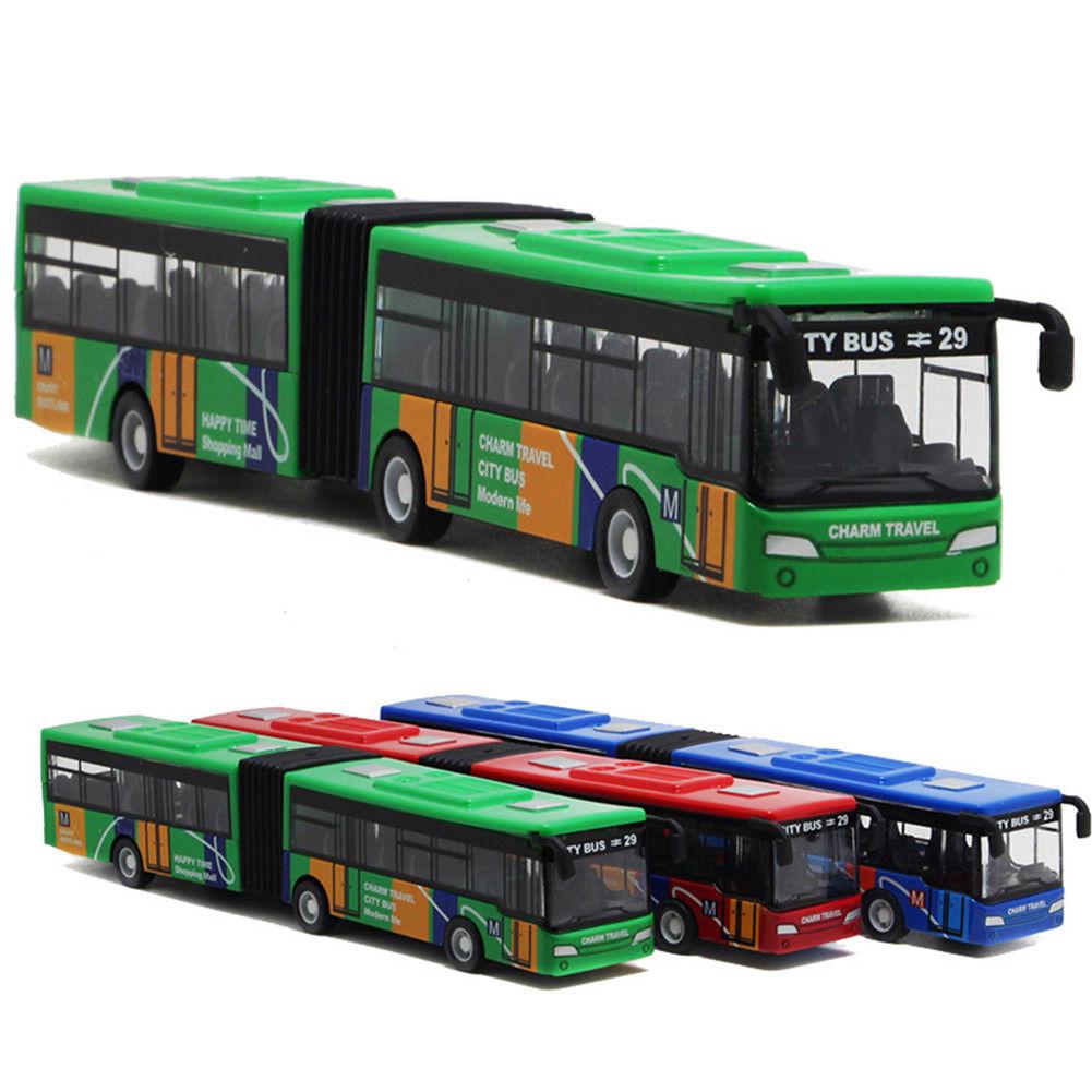 1:64 Scale 18cm Baby Pull Back shuttle bus Toy Kids diecast Model Toy ...