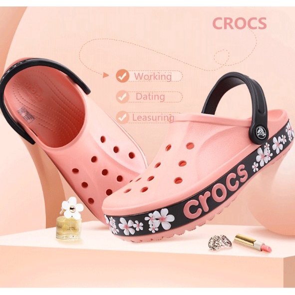 crocs with flowers