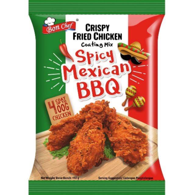 Bon Chef Tepung Ayam Goreng Spicy Mexican Bbq 150g Shopee Singapore