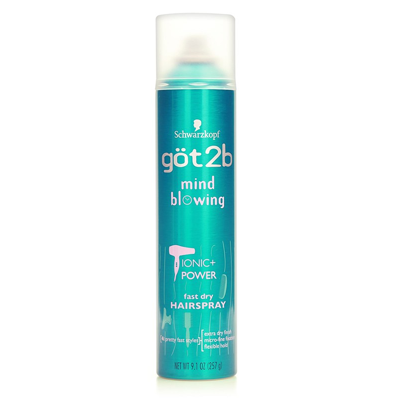 Schwarzkopf Got2b Mind Blowing Fast Dry Hairspray 257g Shopee