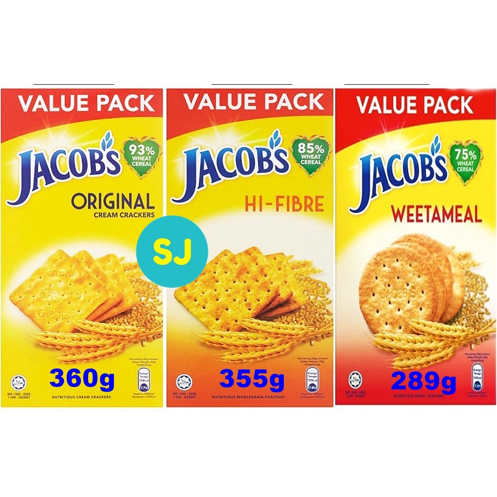 Jacob's Biscuits Original / HiFibre / Weetameal (1 box) Shopee Singapore