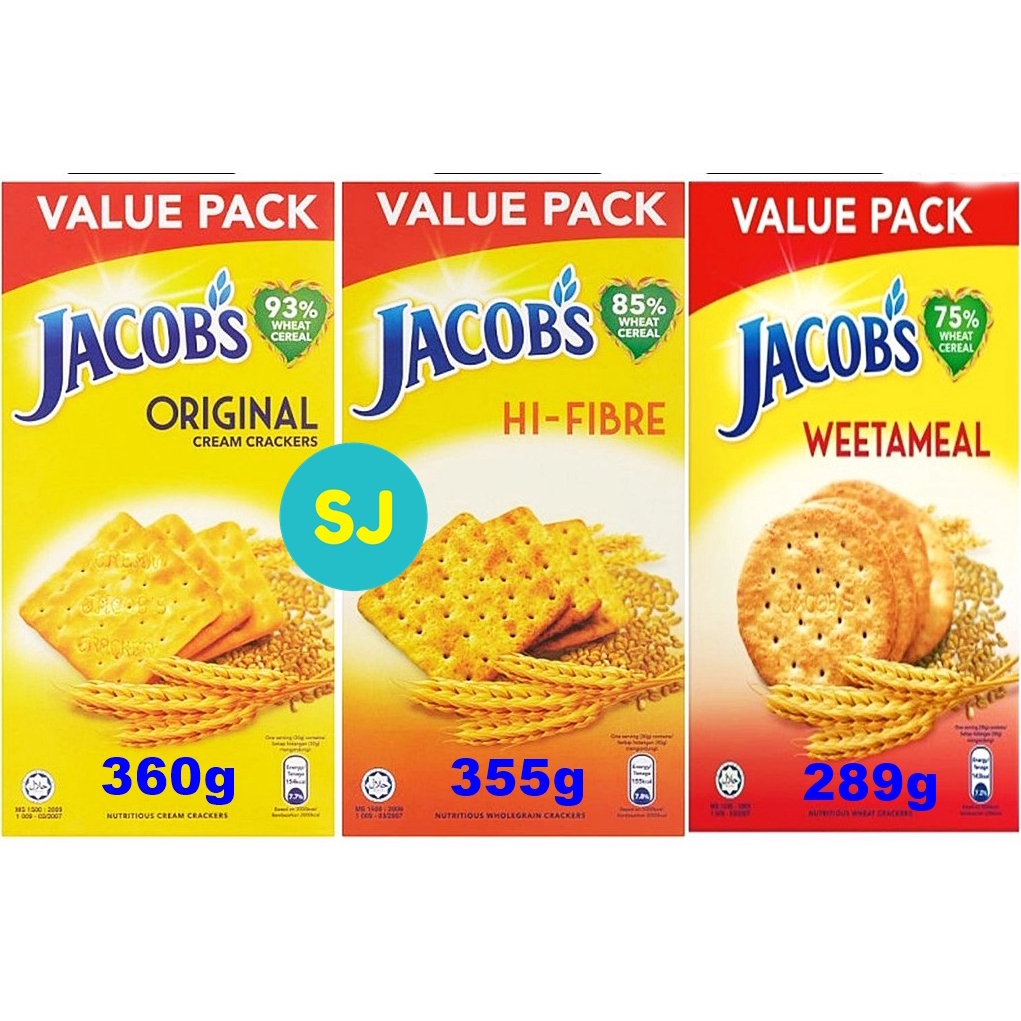 Jacob S Biscuits Original Hi Fibre Weetameal Box Shopee Singapore