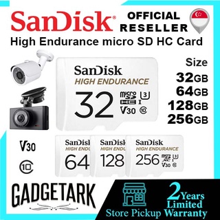 [SG] SanDisk High Endurance 32GB | 64GB | 128GB | 256GB Video micro SD HC XC Adapter Dash cam IP camera Memory Card