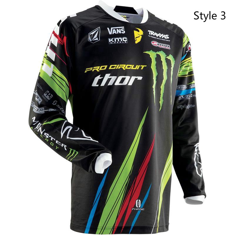 Download Pro Monster Energy Motocross Jersey MTB MX ATV Racewear Bicycle Jersey Off Road Enduro Jersey ...