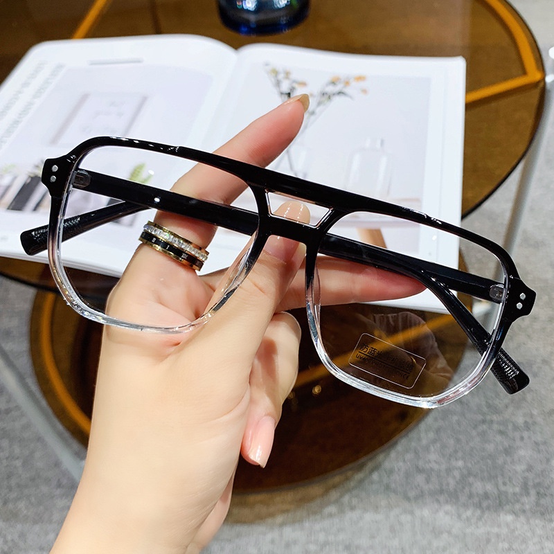 Image of Anti Radiation Eye Glasses For Women Men Computer Eyewear Replaceable Lens Oversized Eyeglasses TRFrames #0