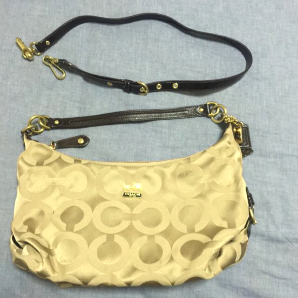 coach yellow sling bag