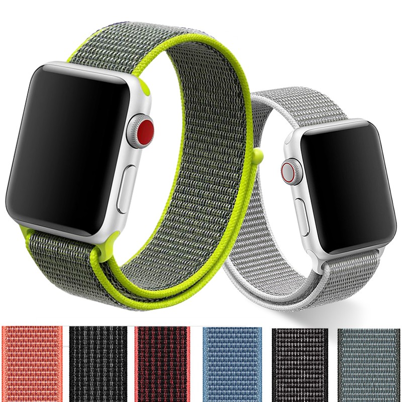 Apple Watch Serie 38mm 44mm Nylon Soft Breathable Sport Replacement Iwatch Strap Shopee Singapore