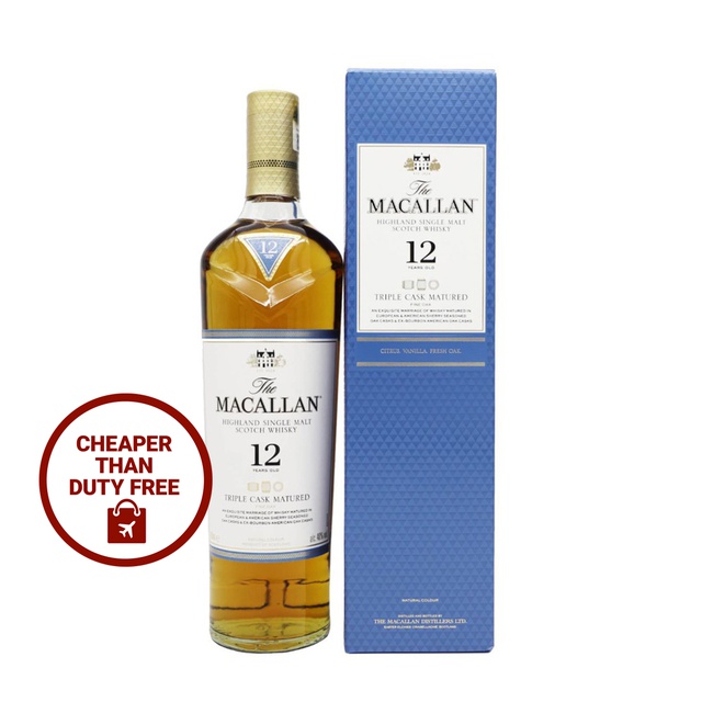 The Macallan Triple Cask Matured 12 Year Old Highland Single Malt Scotch Whisky 750ml Cheaper Than Duty Free Shopee Singapore