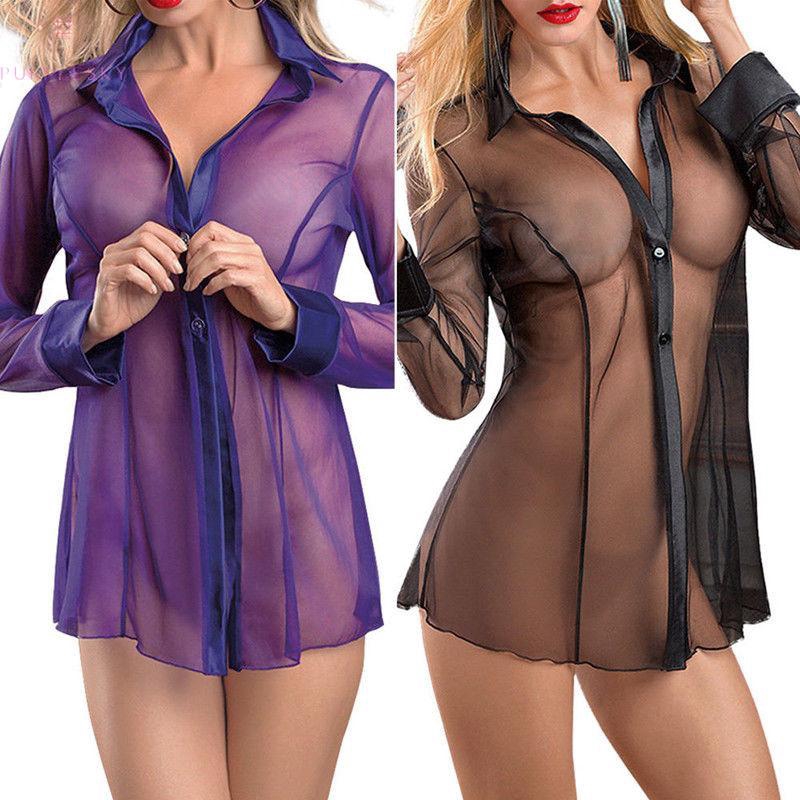 women's sheer shirt