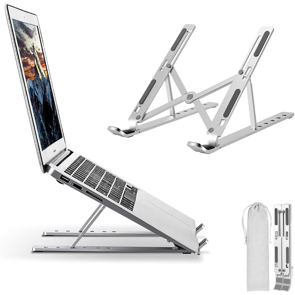 Lenovo More 10-15.6 Laptops Laptop Holder Riser Computer Stand,Adjustable Height Angle Foldable Portable Laptop Stand,Notebook Stand Desktop Compatible with MacBook Air Pro Laptop Stand Dell,HP 