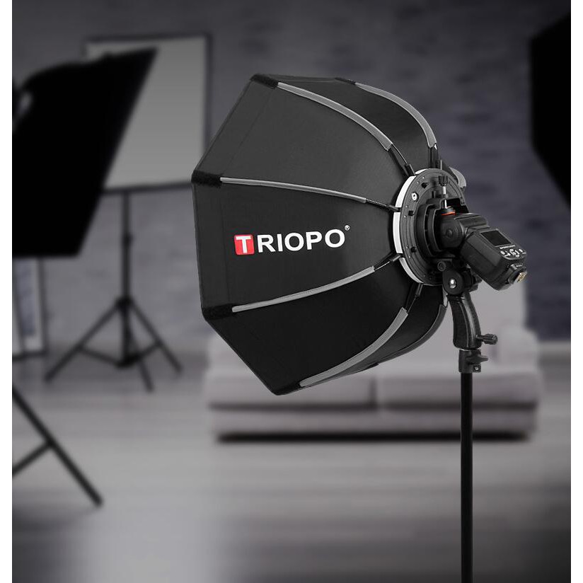 Triopo 65cm Octagon Softbox for Speedlite with Honeycomb Grid Compatible with Oubao Godox Neewer Canon Nikon Speedlight Outdoor Portrait Product Photography Shot 25.6inch 