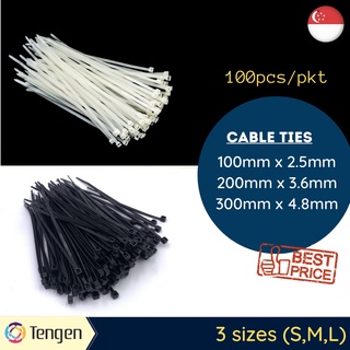 Details about   100pcs 10cm Nylon Plastic Zip Trim Wrap Cable Loop Ties Wire Self-Locking BeXQ 