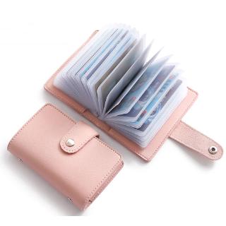 Image of RFID Blocking 24 Card Slots Womens Card Wallet / Ladies Candy Color Korean Fashion PU Leather Credit Card Holder / Women Credit Cardholder Passport Card Bag / ID Passport Card Wallet / Cards Organizer