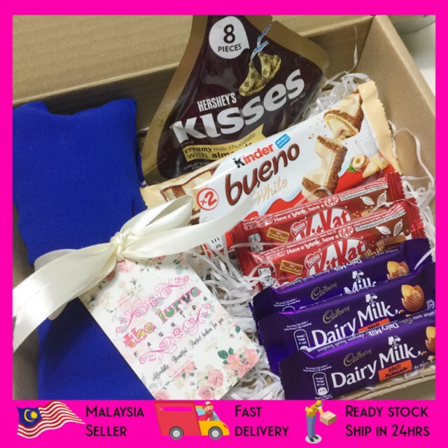 Ready Stock Birthday Surprise Chocolate Box Gift Anniversary Love You Wife Girlfriend Shopee Singapore