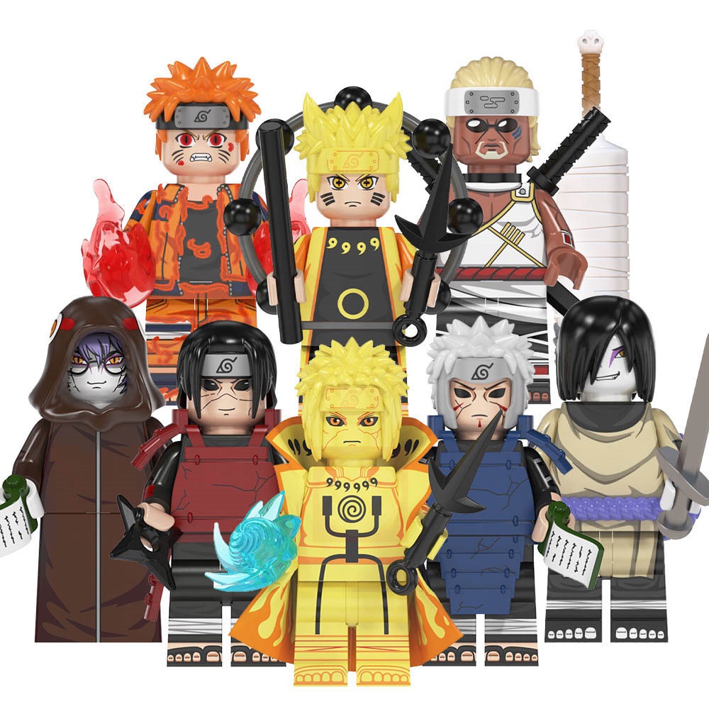 Naruto Akatsuki Sasuke ItachiComic Minifigures Lego Building Blocks ...