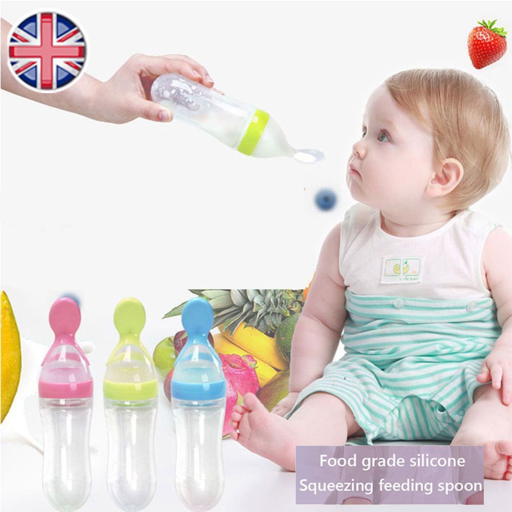 Baby Silicone Training Feeder Spoon Bottles Shopee Singapore