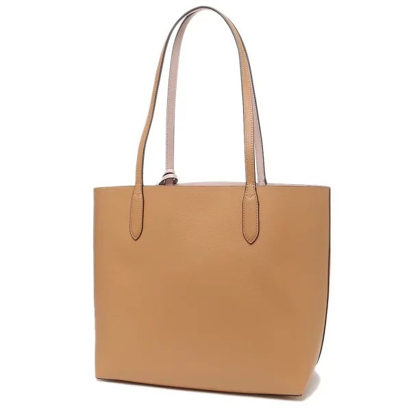 Image of Kate Spade Handbag With Gift Paper Bag Ava Reversible Tote Classic Sand Light Brown # K6052 #3