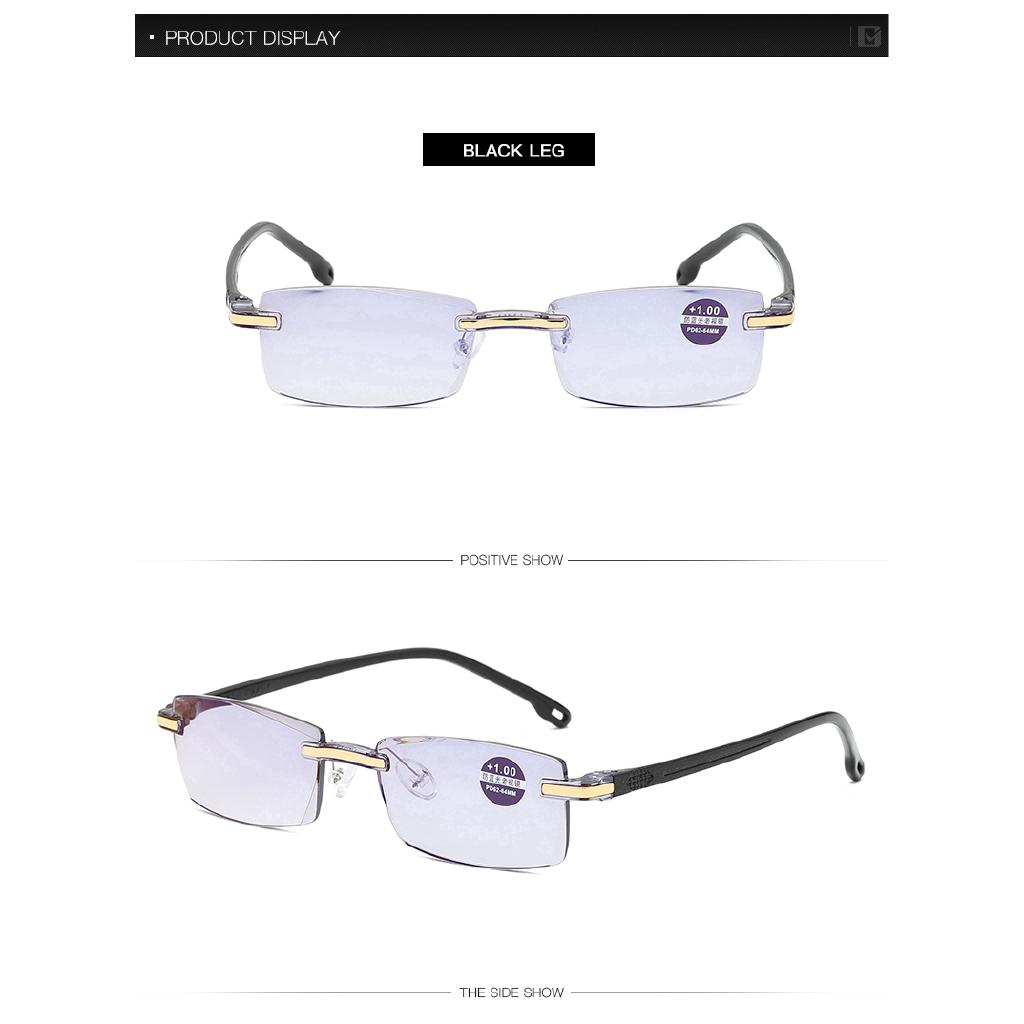 Coated Antiblue Reading Glasses Without Borders for Men Women Reading