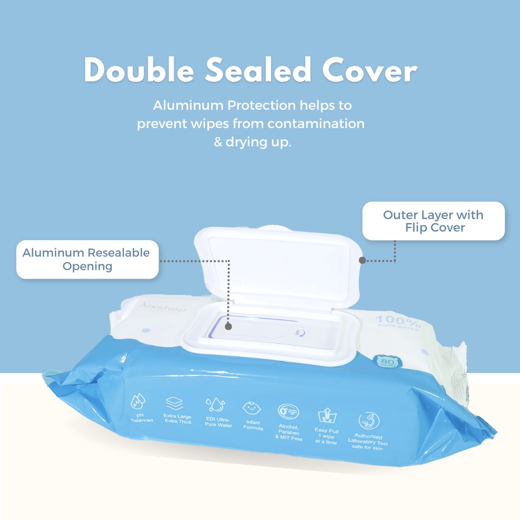 Daily use wet tissue, Premium Thick Wet Wipes, Baby wipes [SG