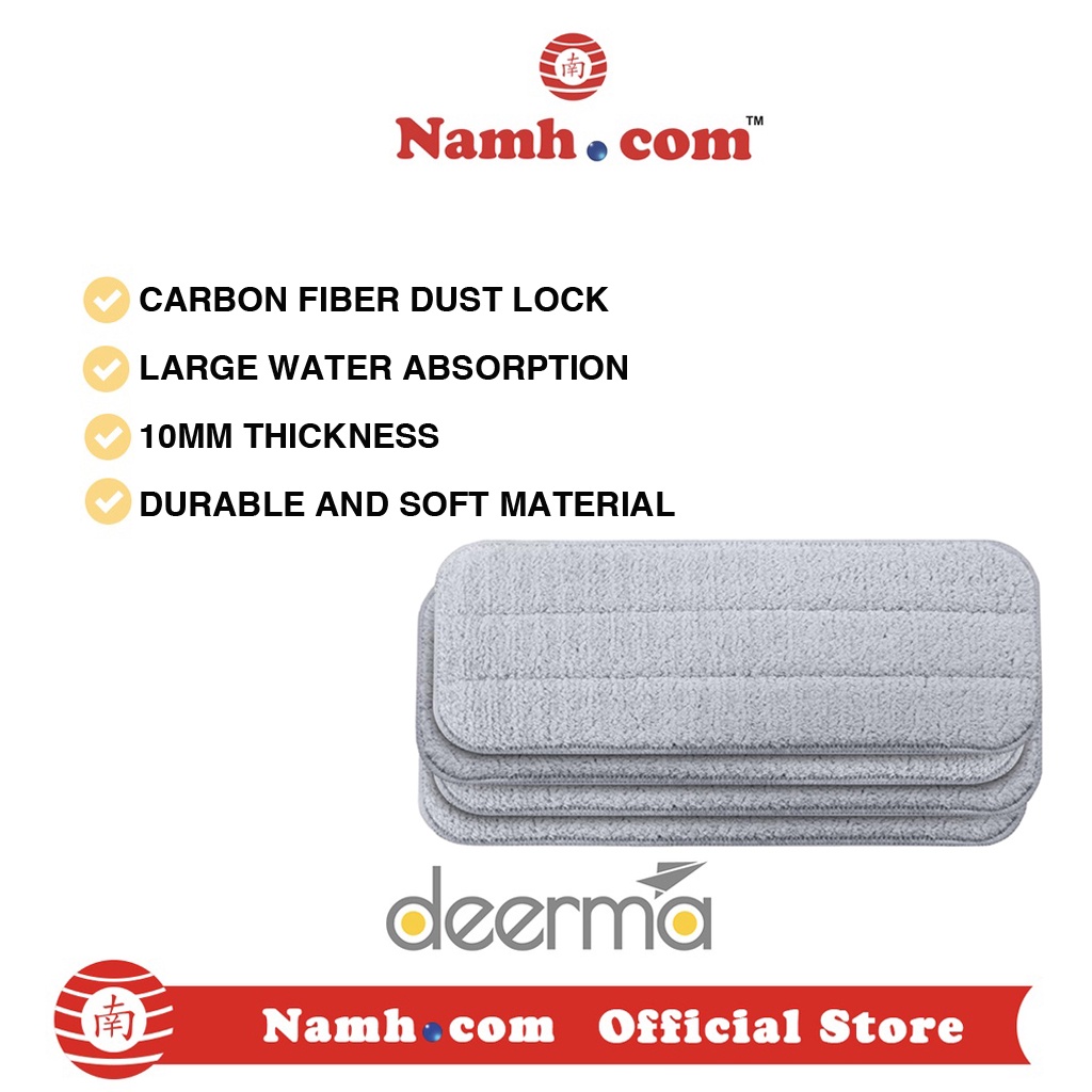 Xiaomi Deerma Replacement Cleaning Mop Cloths For TB500 (4 PCs) Shopee Singapore