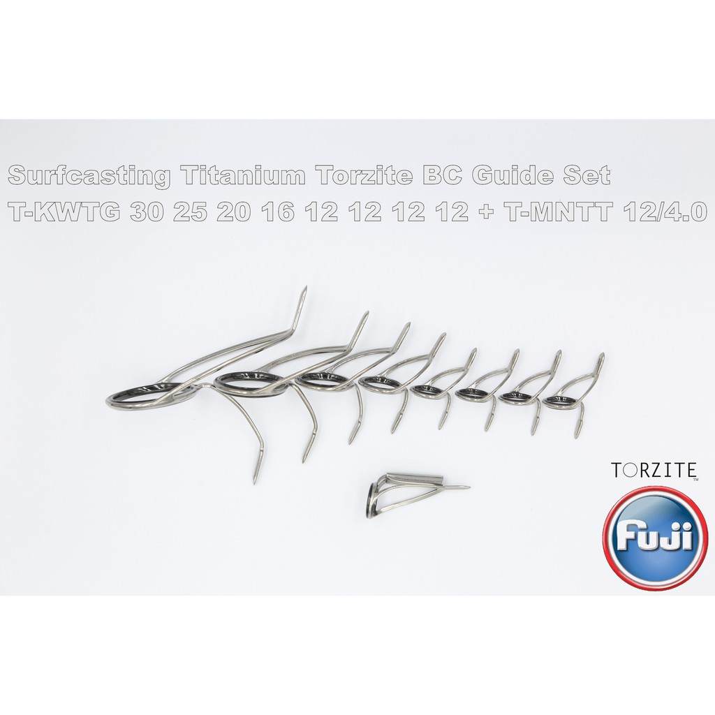 FUJI Titanium Torzite Guide Set T-KWTG 30 25 20 16 12 12 12 12 T-MNTT12-4.0mm  - Surfcasting BC | Shopee Singapore