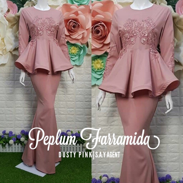 Baju Kurung Peplum 2020 Aidilfitri Raya Shopee Singapore