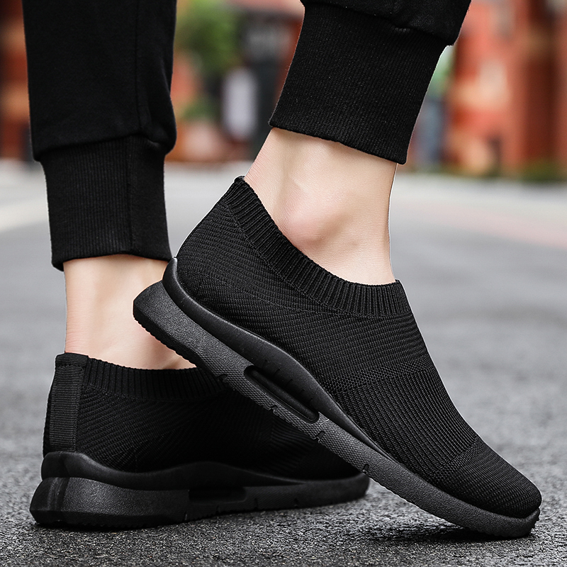 black casual slip on shoes mens