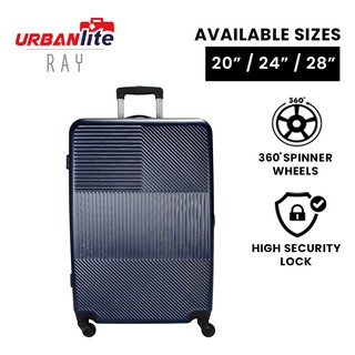 (SG Ready Stock Urbanlite RAY -  360° 4-Wheel Spinner ABS Hard Case-ULH 9917(Universal Traveller)