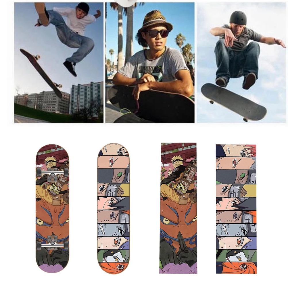 Anime Skateboard Grip Tape Sheet Skateboard Adhesive Tape Bubble Free  Waterproof Stickers for Skateboard Longboard Scooter Boosted Board  Skateboarding Sports & Outdoors 